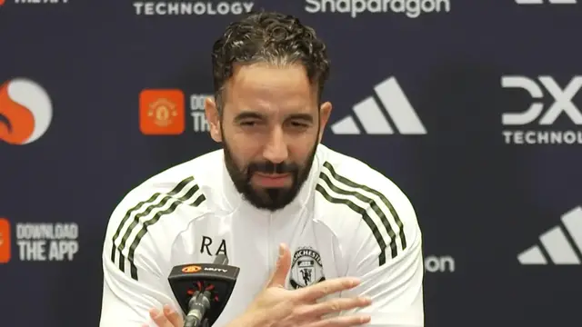 'Video thumbnail for Amorim 'ready' to take on 'best coach in the league' Guardiola'