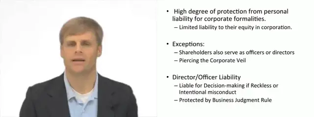 Video thumbnail for Personal Liability for Members of Corporation