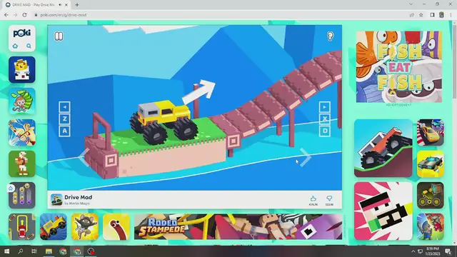 Video thumbnail for drive mad game on poki