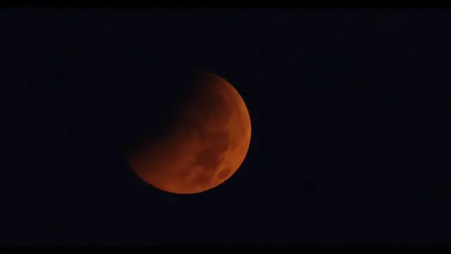 Video thumbnail for Türkiye: Partial lunar eclipse lights up early morning sky over Ankara, Türkiye.