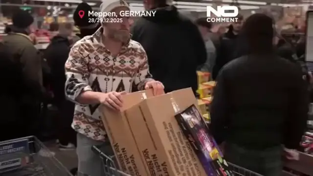 Video thumbnail for Starting the year with a bang: Germany's New Year's fireworks and tradition turning to trauma