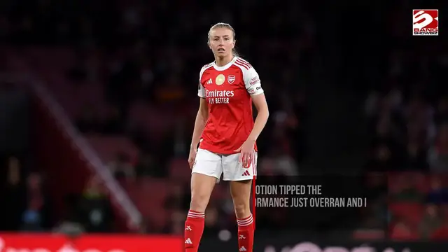 Video thumbnail for Leah Williamson puts performance above emotion