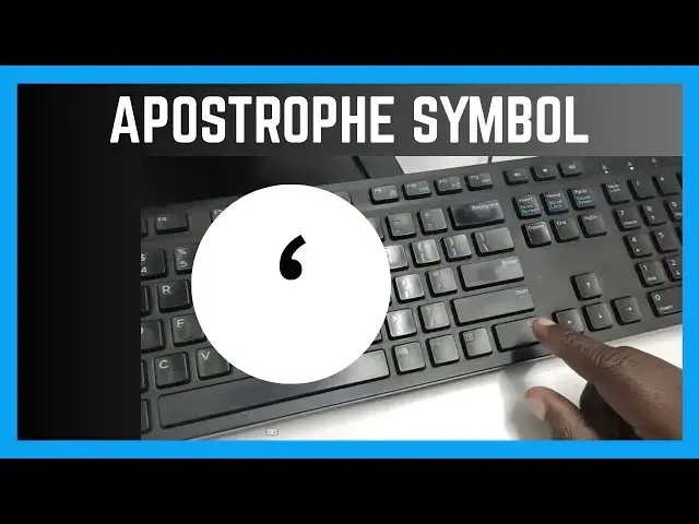 'Video thumbnail for How To Insert Apostrophe On A Document | Keyboard Symbols'