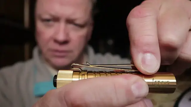 Video thumbnail for We Review the Olight i5T EOS Brass Flashlight