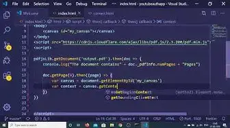 Video thumbnail for PDF.js Tutorial Render PDF files on HTML5 Canvas