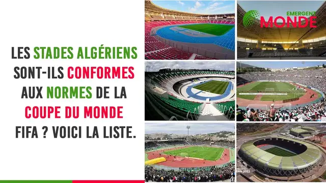 Video thumbnail for ⚽ Les stades Algériens sont-ils conformes aux normes de la coupe du monde FIFA ?  Voici la liste