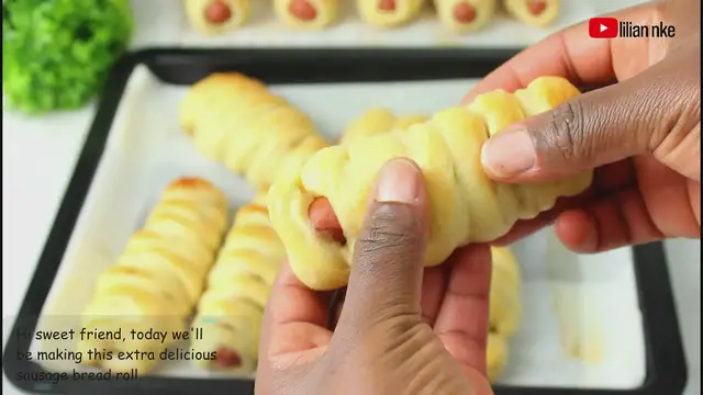 Video thumbnail for Sausage bread rolls | Braided chinese hot dog buns recipe