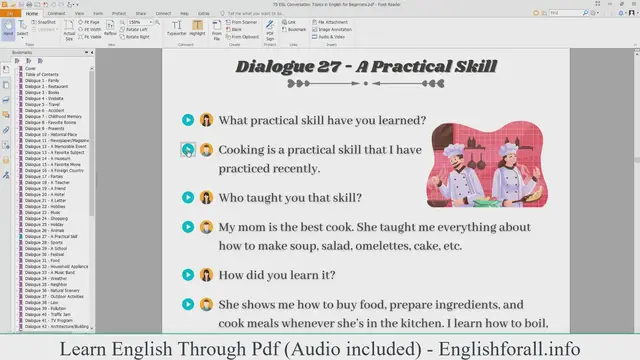 Video thumbnail for English Conversation About A Practical Skill