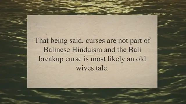 Video thumbnail for Bali Breakup Curse: Ultimate Guide To The Curse