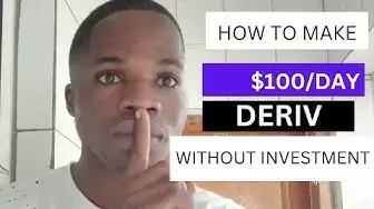 'Video thumbnail for How to make money on Deriv without Investment'