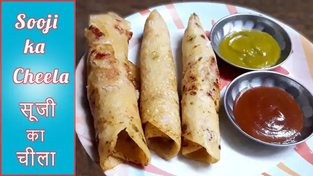 Video thumbnail for Sooji ka Cheela Recipe | सूजी का चीला | Rava ka Cheela