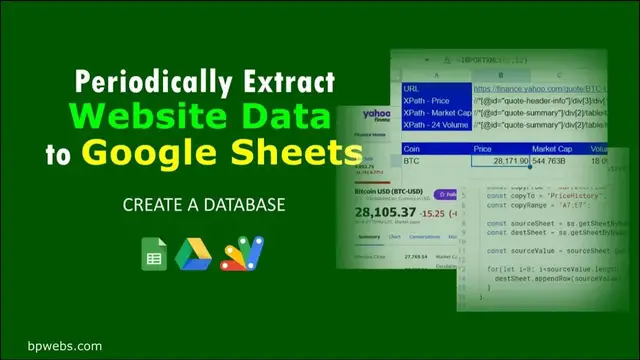 'Video thumbnail for Periodically Extract Website Data to Google Sheets'