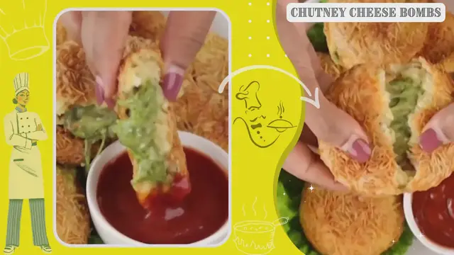 Video thumbnail for Chutney Cheese Bombs