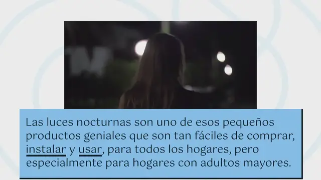 Video thumbnail for Luces Nocturnas Para Adultos Mayores: