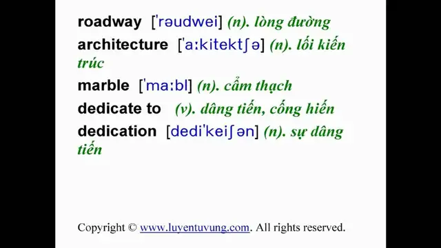 Video thumbnail for Learn English Vocabulary - Grade 11 - Unit 16 - Lesson 02