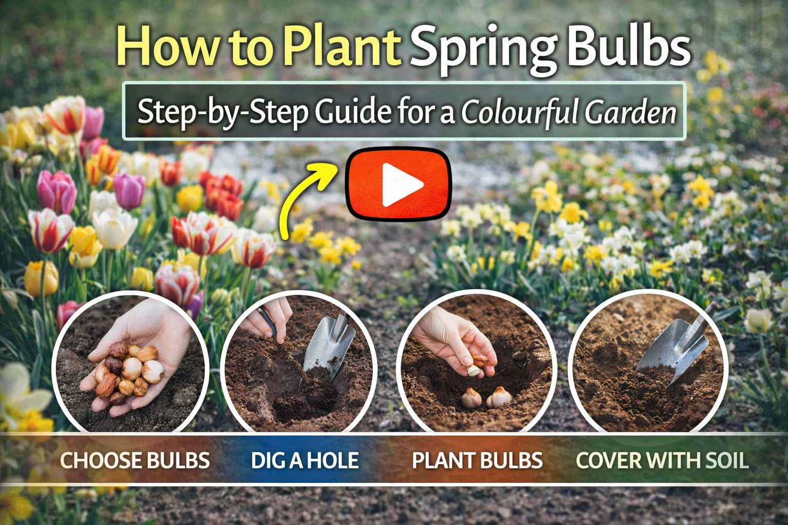 Video thumbnail for How to Plant Spring Bulbs | Step-by-Step Guide for a Colourful Garden
