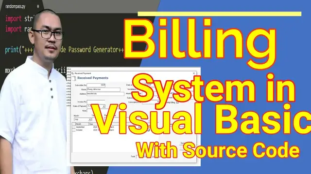 Video thumbnail for Billing System project Using Visual Basic And Access Database with Source Code