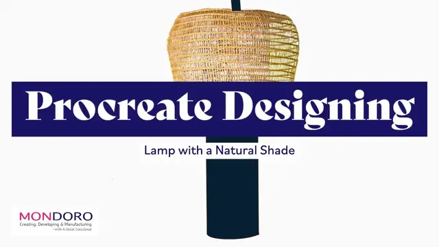 Video thumbnail for Procreate Design - Designing a Lamp with a Natural Shade.