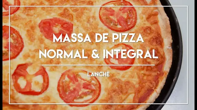 Video thumbnail for Como fazer Massa de Pizza Caseira com Farinha Branca e Integral