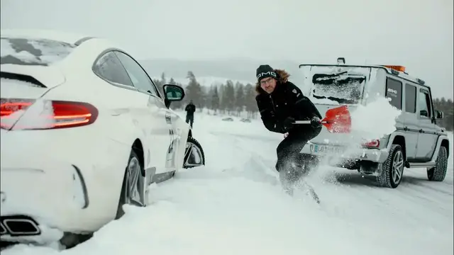 'Video thumbnail for Stuck in the Snow Arjeplog, Sweden AMG Mercedes Driving Academy'
