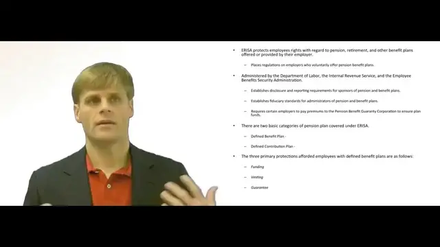 Video thumbnail for Employee Retirement Income Security Act ( ERISA)