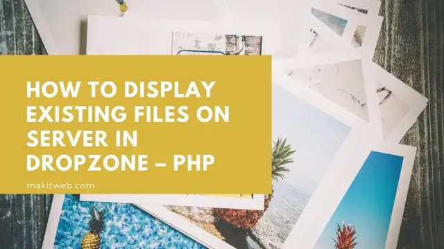 Video thumbnail for How to Display existing files on Server in Dropzone – PHP