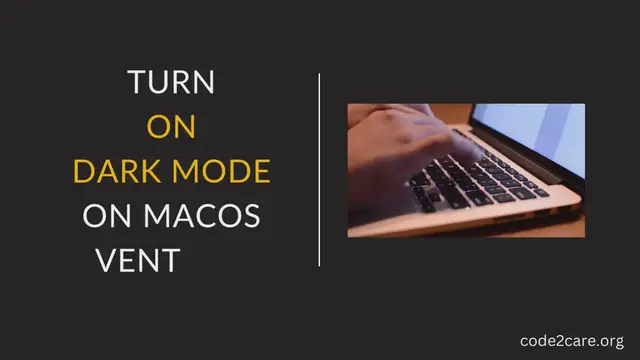 Video thumbnail for Turn On Dark Mode on macOS Ventura