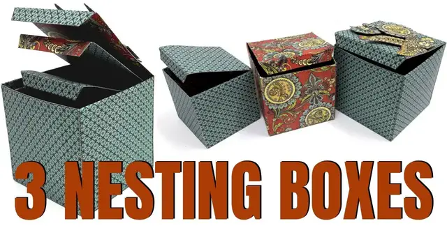 'Video thumbnail for 3 Paper Nesting Boxes'