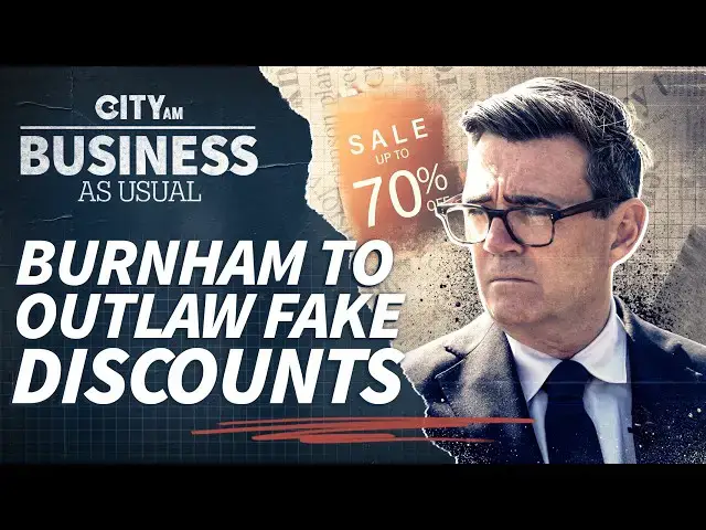 Video thumbnail for Burnham to axe fake discounts and crack down on subscriptions