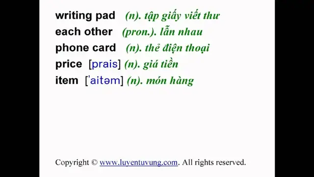 Video thumbnail for Learn English Vocabulary - Grade 7 - Unit 08 - Lesson 02