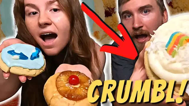 'Video thumbnail for Crumbl Cookie 6 | Pineapple Upside Down Cake, Sea Salt Toffee, Sugar Shark, Coconut Cake Review!'