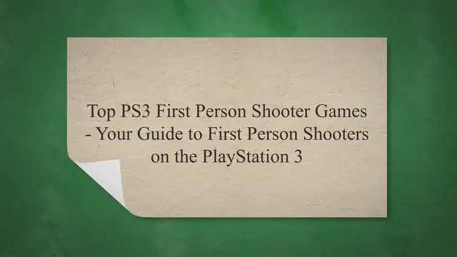 Video thumbnail for Top PS3 First Person Shooter Games - Your Guide to First Person Shooters on the PlayStation 3