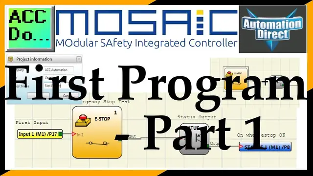 Video thumbnail for MOSAIC Safety Controller First Program Part 1