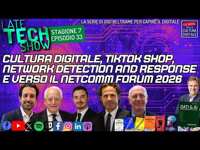 Video thumbnail for Cultura digitale, Tiktok Shop, sicurezza NDR e vero il Netcomm Forum - S07e33
