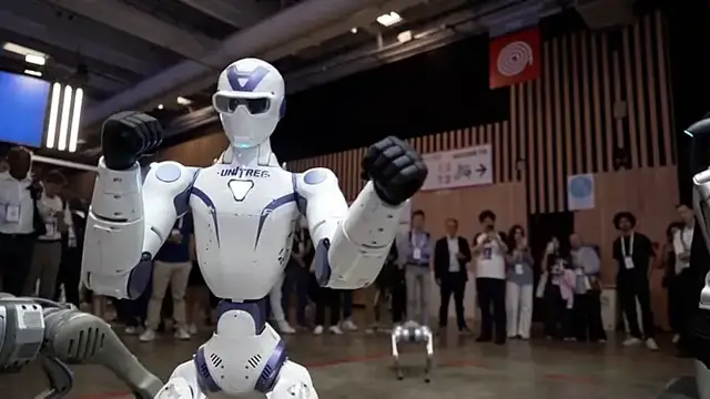 Video thumbnail for Humanoid robots and smart homes put AI centre stage at VivaTech 2026 in Paris