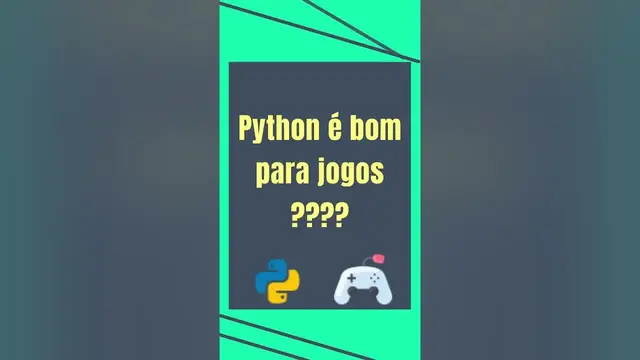 Video thumbnail for Python é bom para jogos ? #Shorts