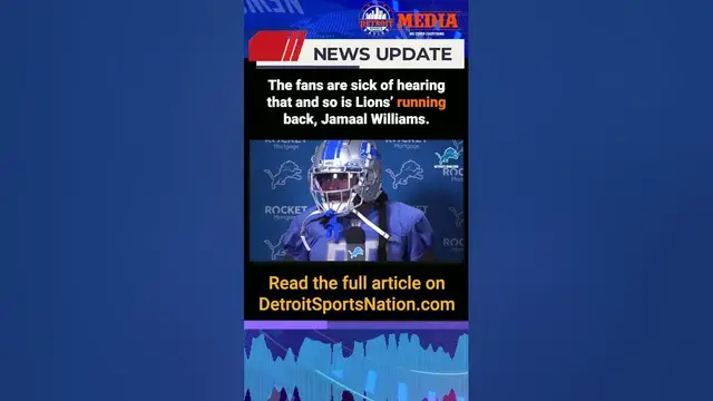 'Video thumbnail for Jamaal Williams is ‘over’ being told how ‘close’ the Lions are'