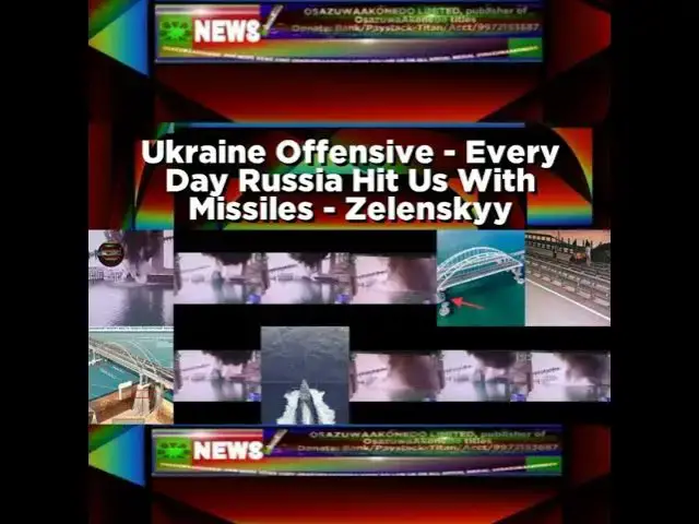 Video thumbnail for Ukraine Offensive - Every Day Russia Hit Us With Missiles - Zelenskyy