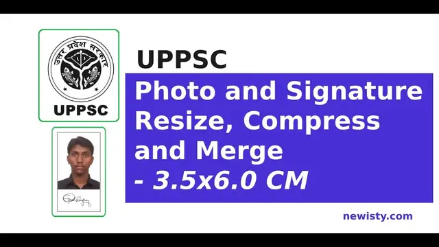 'Video thumbnail for How to Resize, Merge UPPSC Photo and Signature in Mobile without App, Software | Convert, Compress'