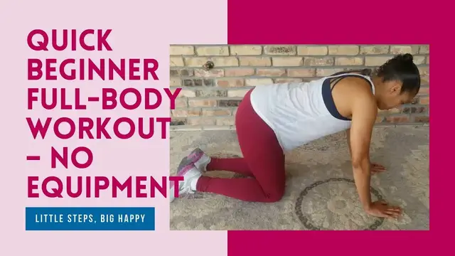 Video thumbnail for Quick Beginner Full-Body Workout - No Equipment