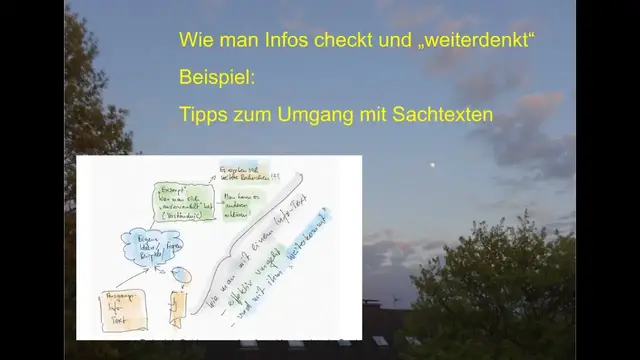Video thumbnail for Intelligenter und kritischer Umgang mit Sachtexten - 10 Infos zum Nachdenken und Ausprobieren
