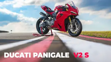 'Video thumbnail for 2025 Ducati Panigale V2 S First Ride Review: Changing the Supersport Game'