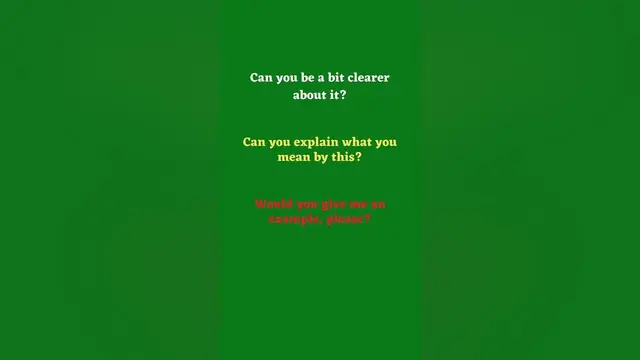 Video thumbnail for Ask for Clarification in English Part 2