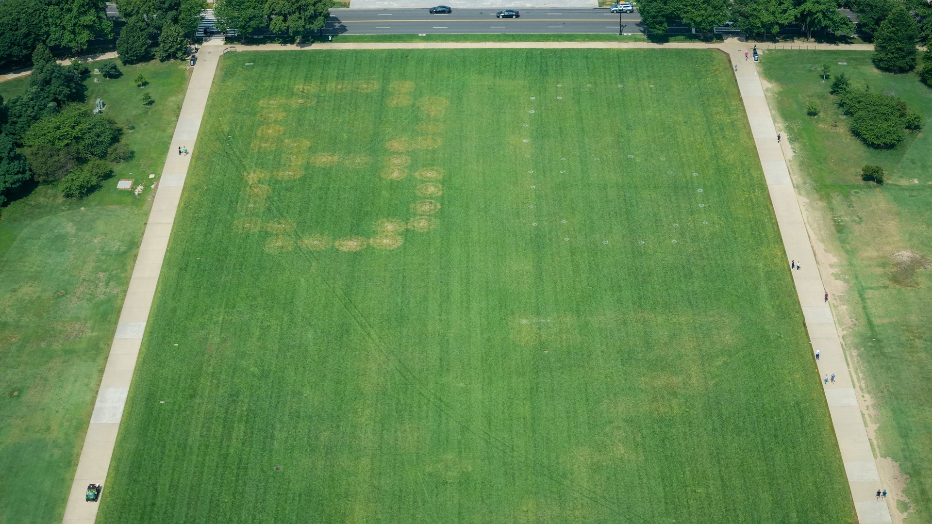 Video thumbnail for Someone etched ‘86 47’ into the National Mall. Federal agents want answers