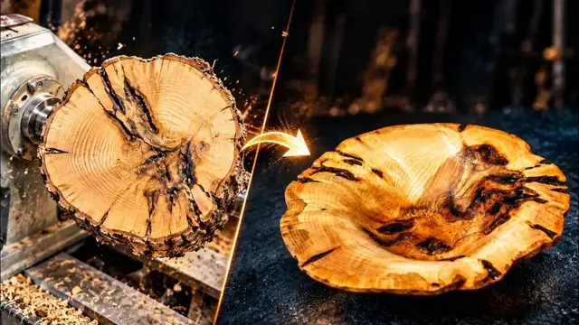Video thumbnail for Turning a Wild Burl Chunk into a Live-Edge Masterpiece