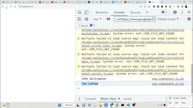 Video thumbnail for Angular 14 RxJS Example to Create Observables With Error Handling & Events in TypeScript
