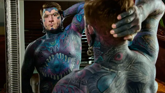 Video thumbnail for Meet Ephermeral Remy, the world's most tattooed man