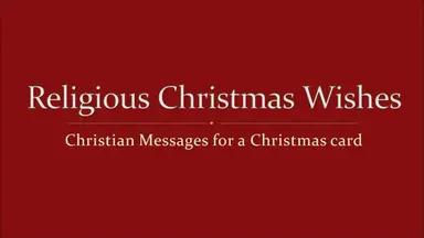 'Video thumbnail for Religious Christmas Wishes'