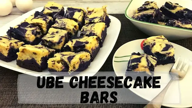 Video thumbnail for Moist Ube Cheesecake Bars Recipe | Happy Tummy Recipes