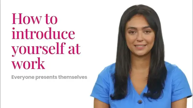 'Video thumbnail for How to introduce yourself at work - Making a Strong First Impression'